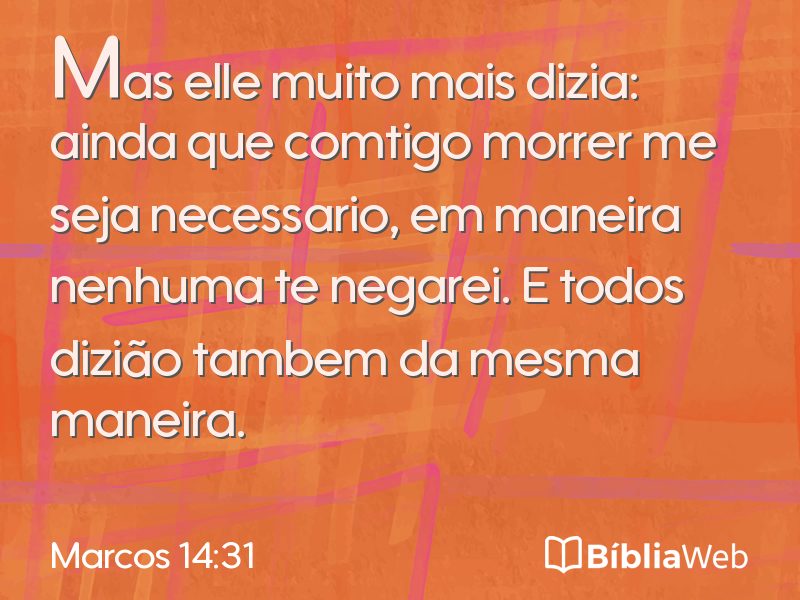 Marcos 14:31 em imagem para compartilhar