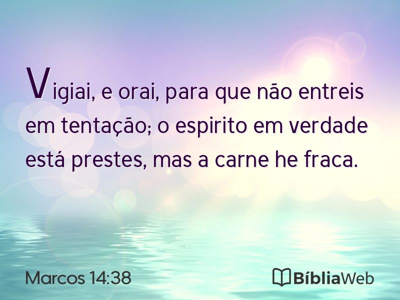 Marcos 14:38 em imagem para compartilhar