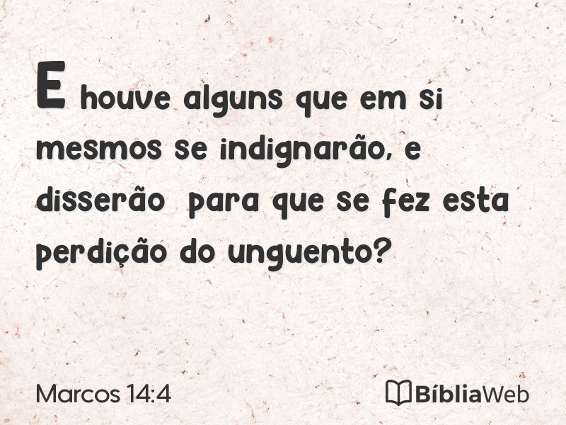 Marcos 14:4 em imagem para compartilhar