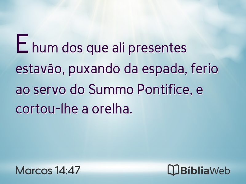 Marcos 14:47 em imagem para compartilhar