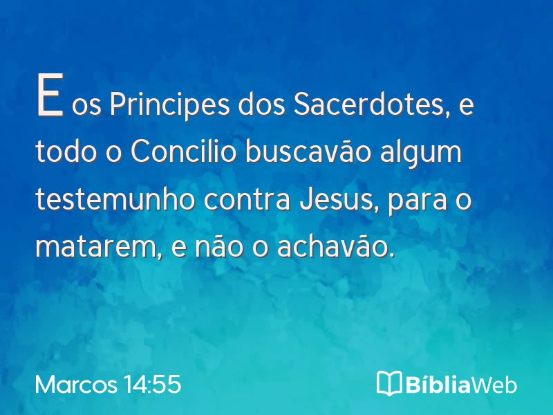 Marcos 14:55 em imagem para compartilhar