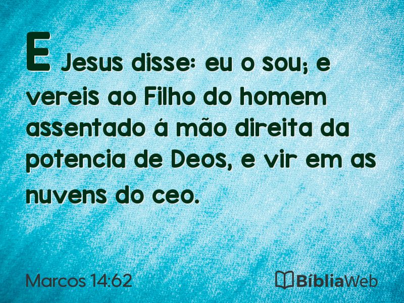 Marcos 14:62 em imagem para compartilhar