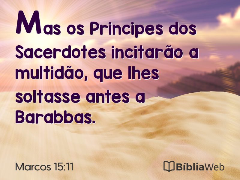 Marcos 15:11 em imagem para compartilhar