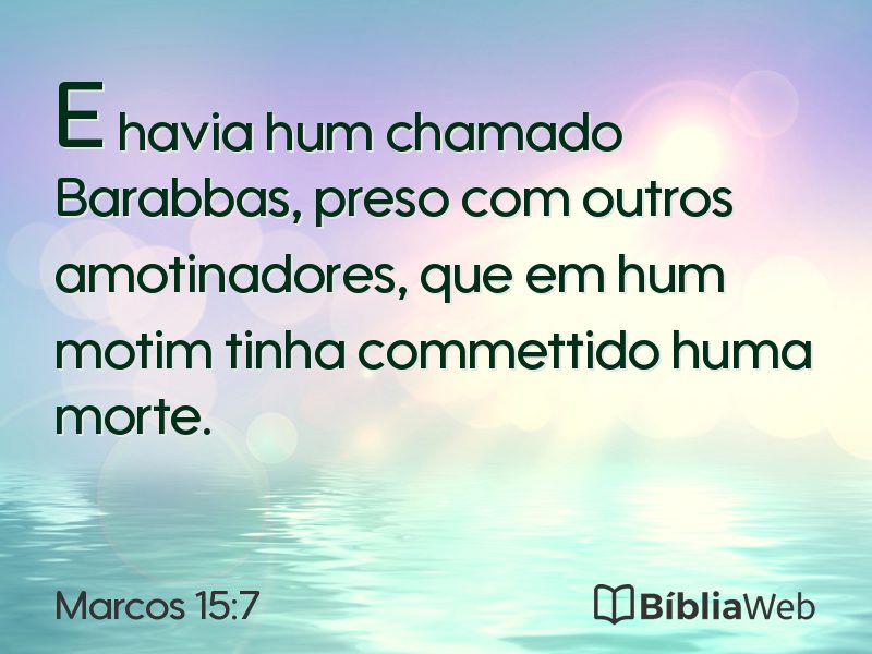 Marcos 15:7 em imagem para compartilhar
