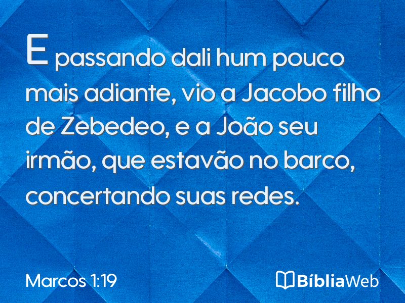 Marcos 1:19 em imagem para compartilhar