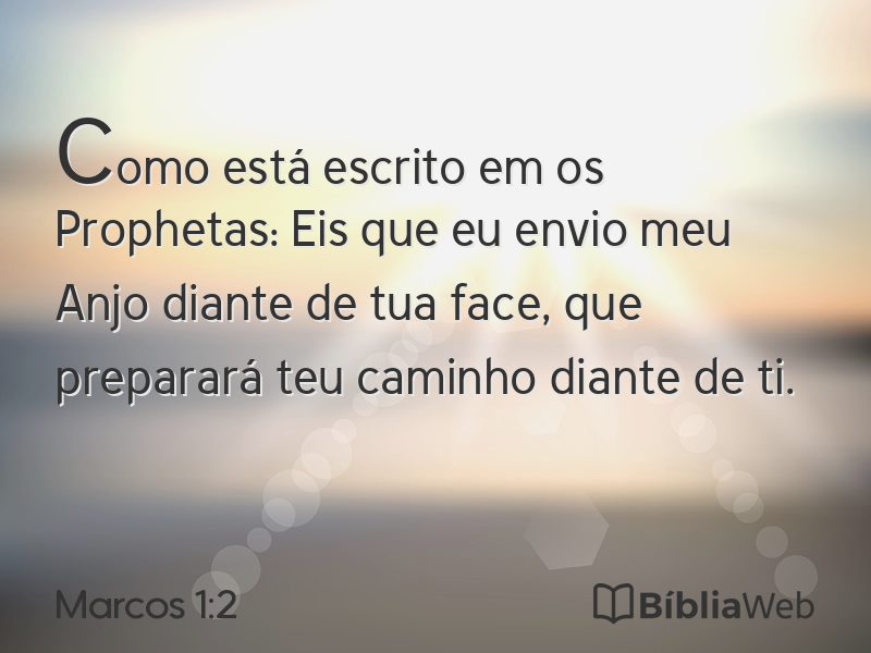 Marcos 1:2 em imagem para compartilhar