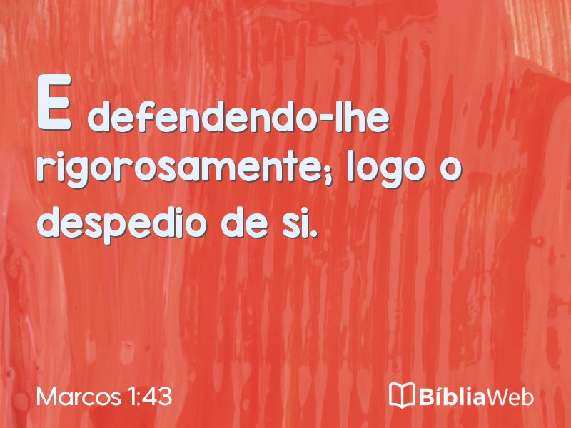 Marcos 1:43 em imagem para compartilhar