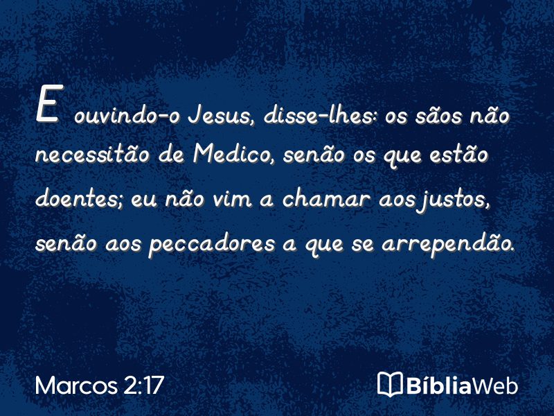 Marcos 2:17 em imagem para compartilhar