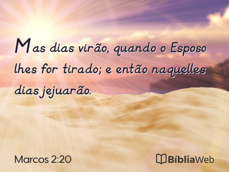 Marcos 2:20 em imagem para compartilhar