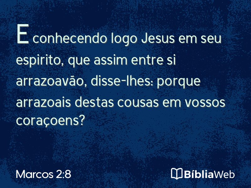 Marcos 2:8 em imagem para compartilhar