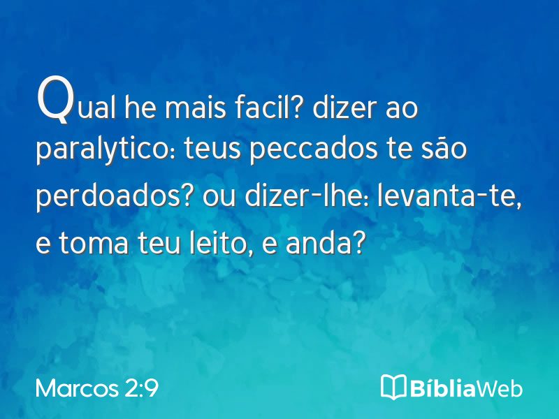 Marcos 2:9 em imagem para compartilhar