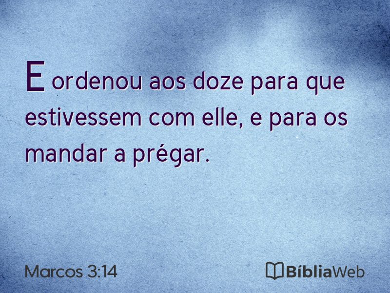 Marcos 3:14 em imagem para compartilhar