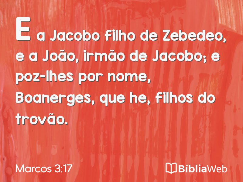 Marcos 3:17 em imagem para compartilhar
