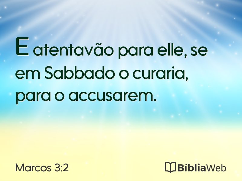 Marcos 3:2 em imagem para compartilhar