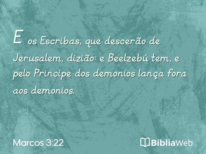 Marcos 3:22 em imagem para compartilhar