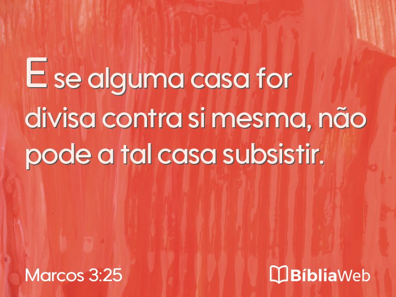 Marcos 3:25 em imagem para compartilhar