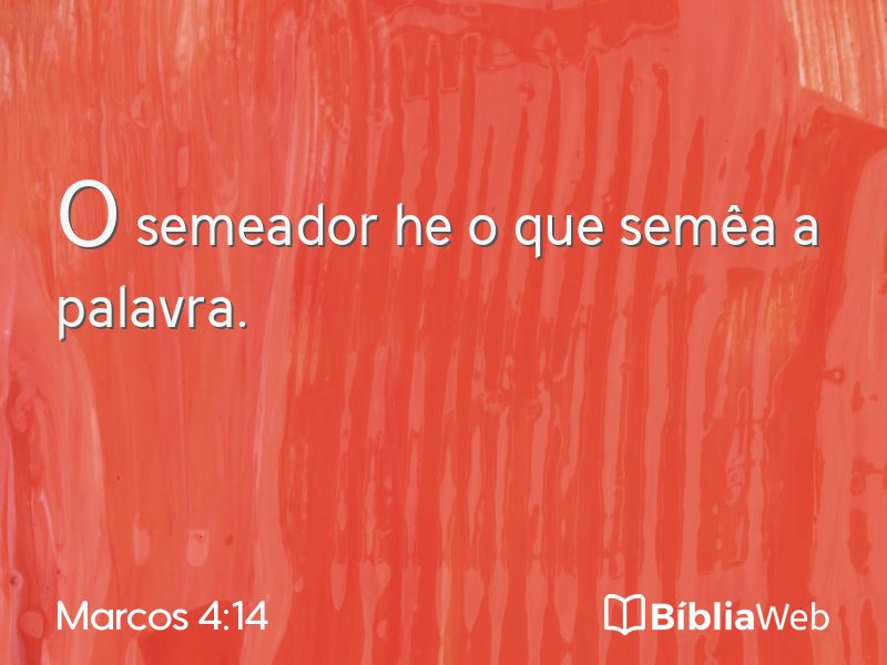 Marcos 4:14 em imagem para compartilhar