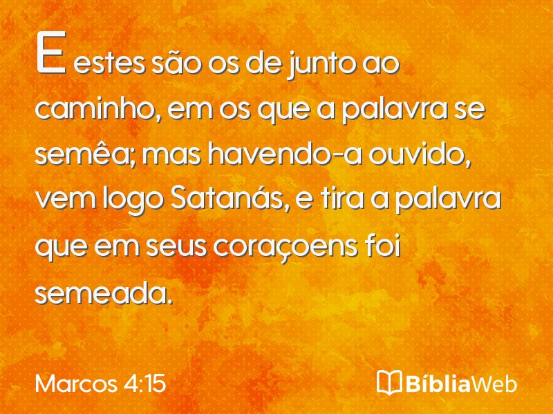 Marcos 4:15 em imagem para compartilhar