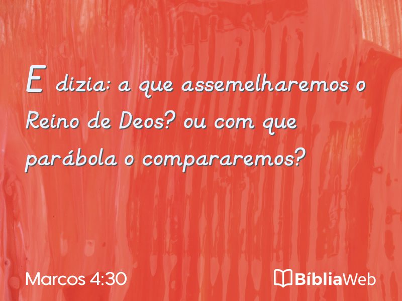 Marcos 4:30 em imagem para compartilhar