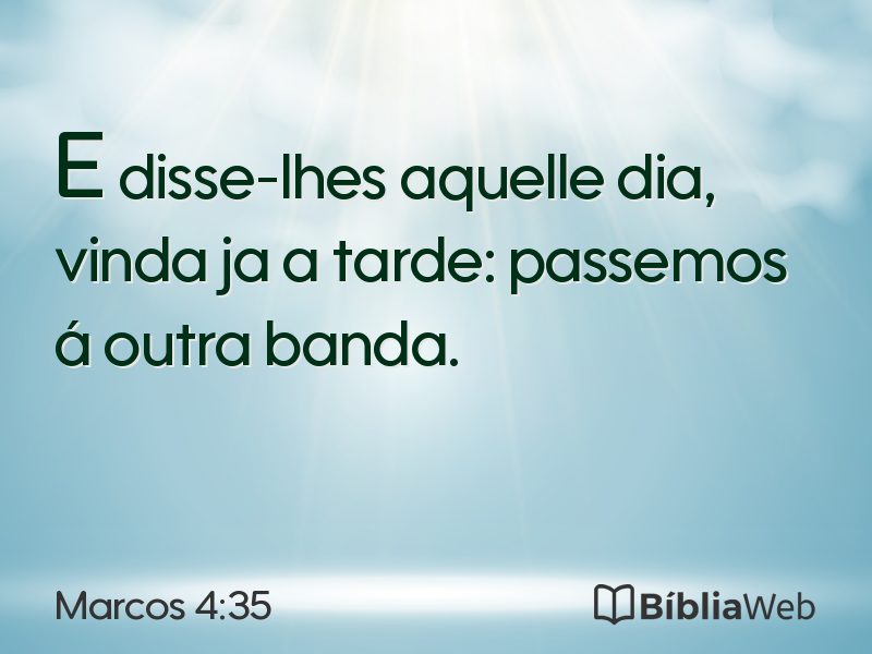 Marcos 4:35 em imagem para compartilhar