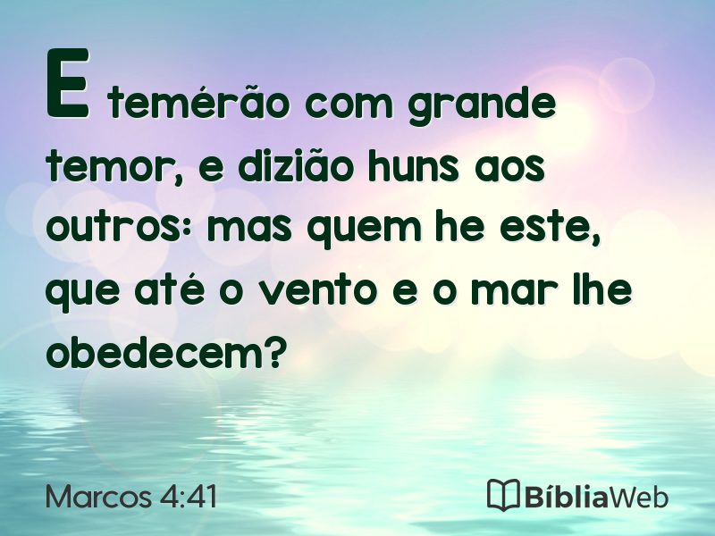 Marcos 4:41 em imagem para compartilhar