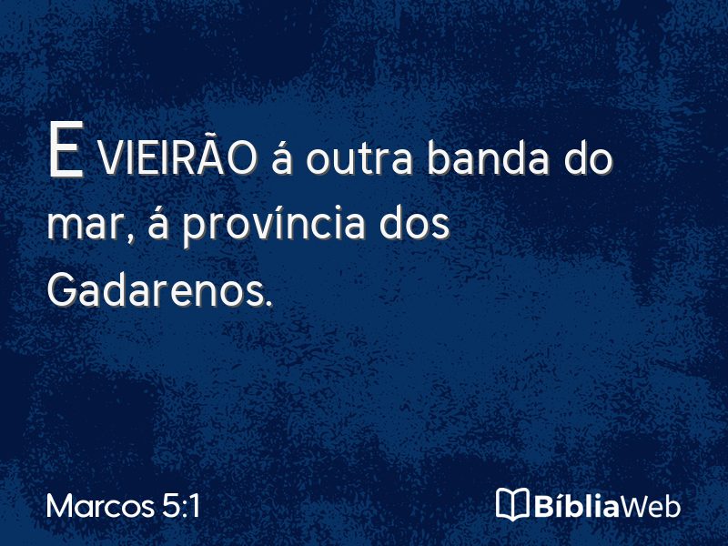 Marcos 5:1 em imagem para compartilhar