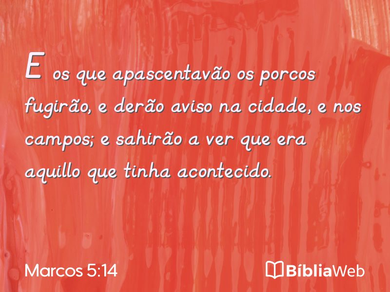 Marcos 5:14 em imagem para compartilhar