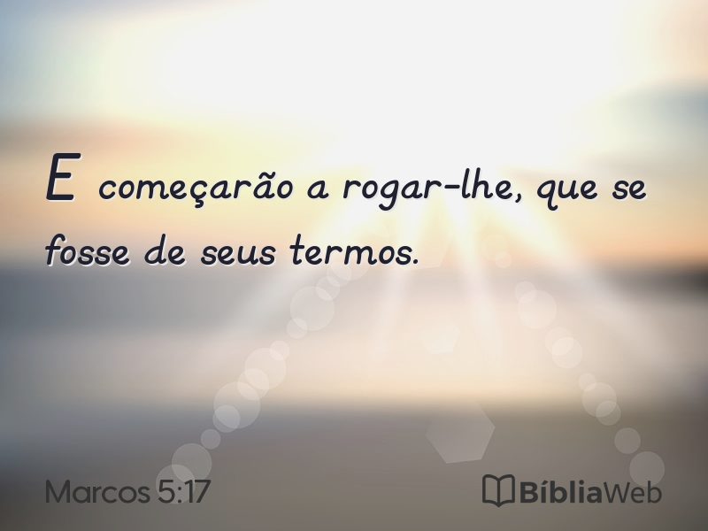 Marcos 5:17 em imagem para compartilhar
