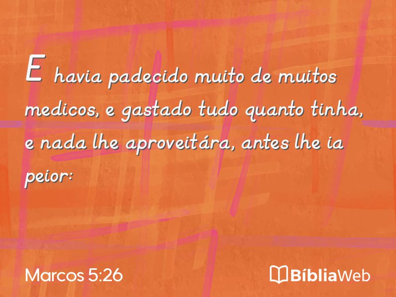 Marcos 5:26 em imagem para compartilhar
