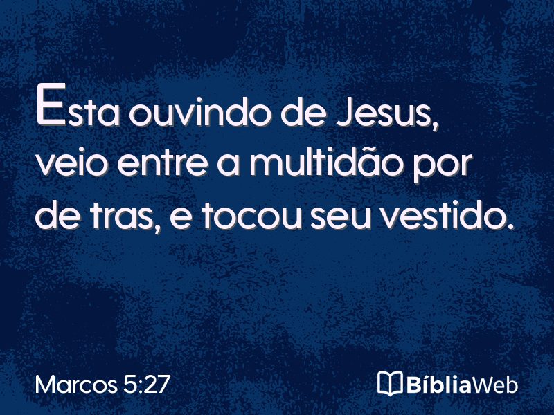 Marcos 5:27 em imagem para compartilhar