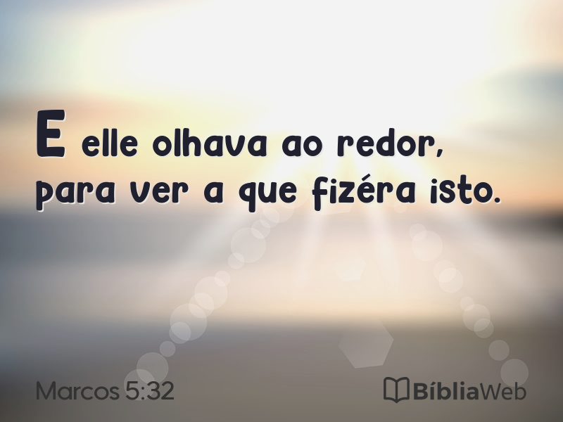 Marcos 5:32 em imagem para compartilhar
