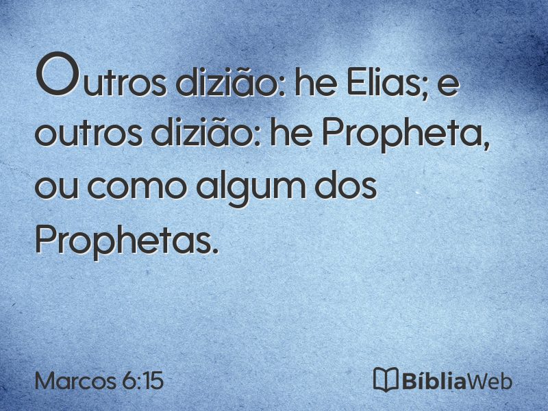 Marcos 6:15 em imagem para compartilhar
