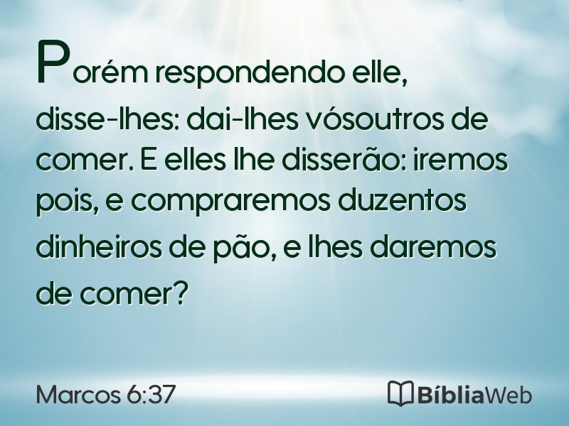 Marcos 6:37 em imagem para compartilhar