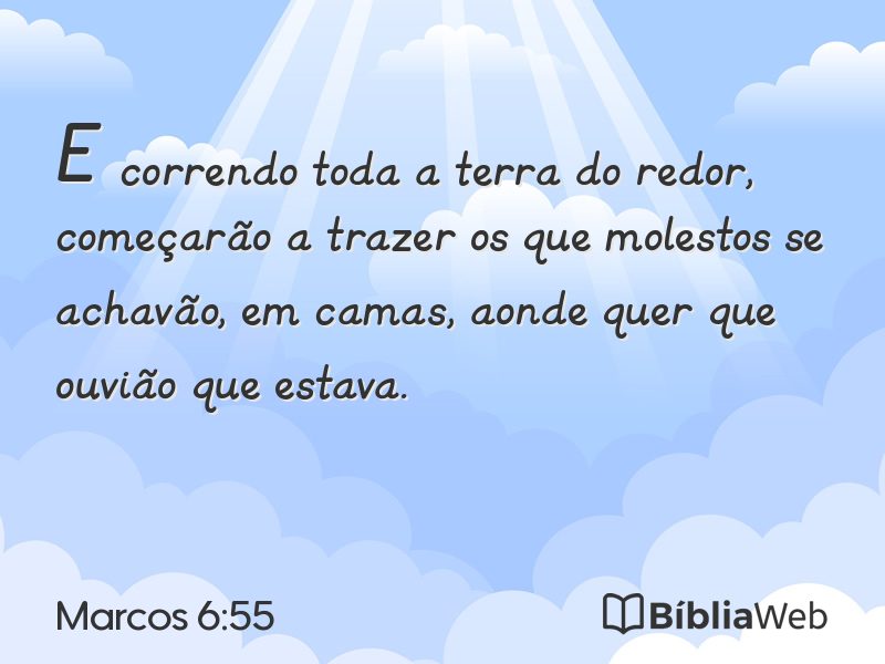 Marcos 6:55 em imagem para compartilhar