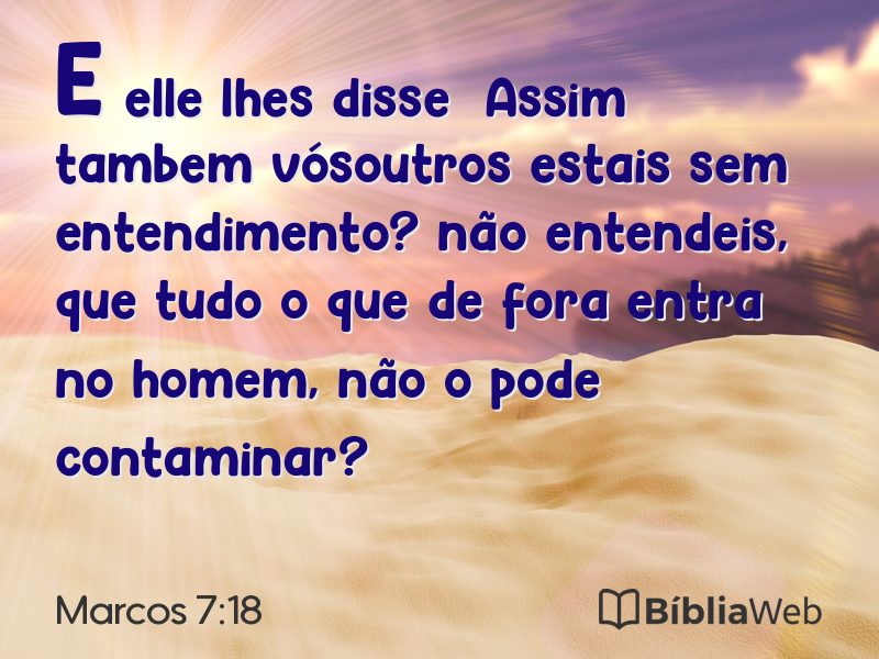 Marcos 7:18 em imagem para compartilhar