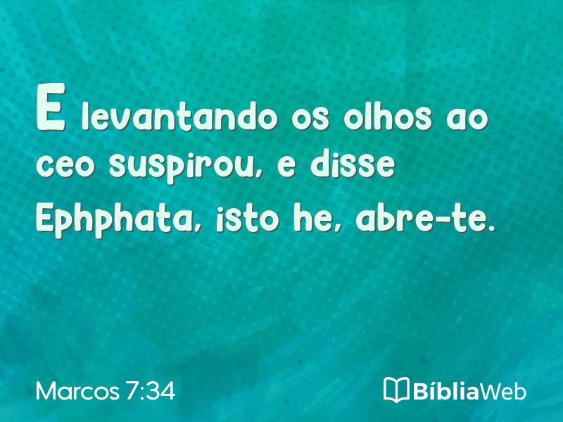 Marcos 7:34 em imagem para compartilhar