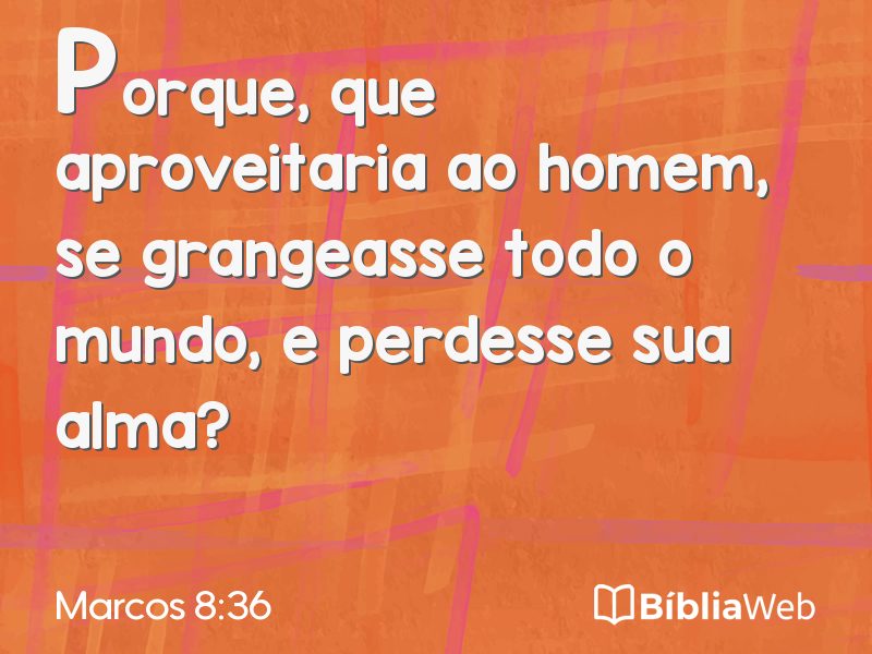 Marcos 8:36 em imagem para compartilhar