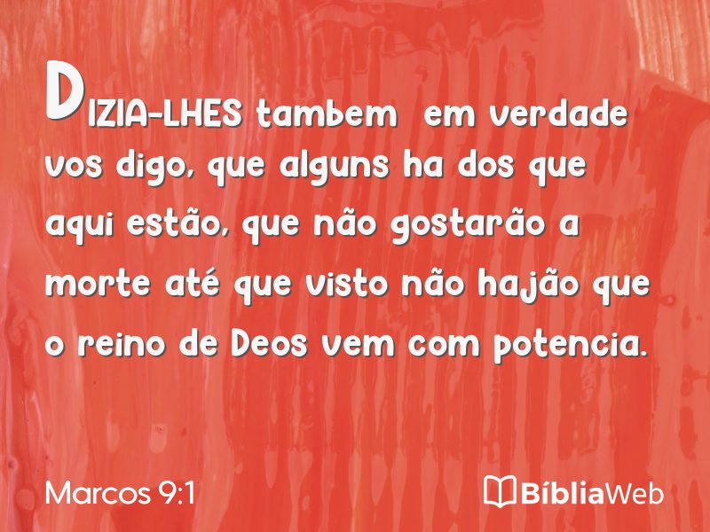 Marcos 9:1 em imagem para compartilhar