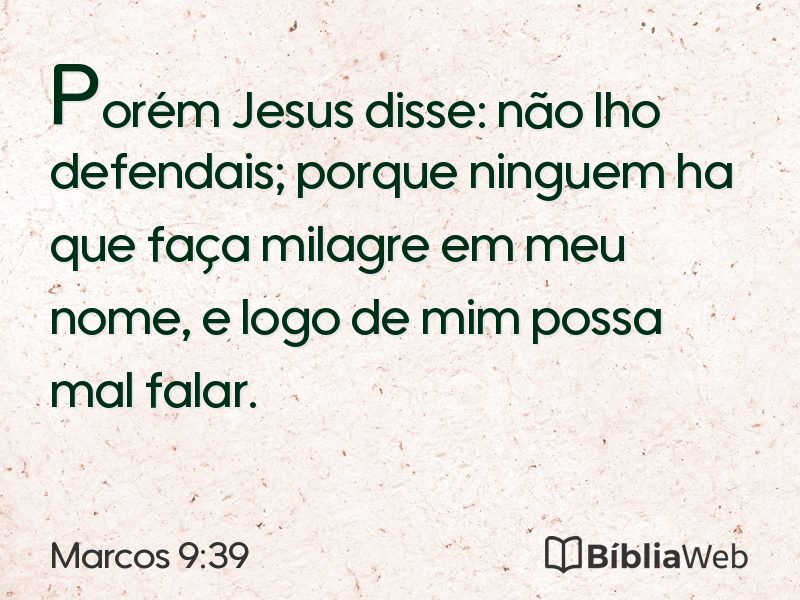 Marcos 9:39 em imagem para compartilhar
