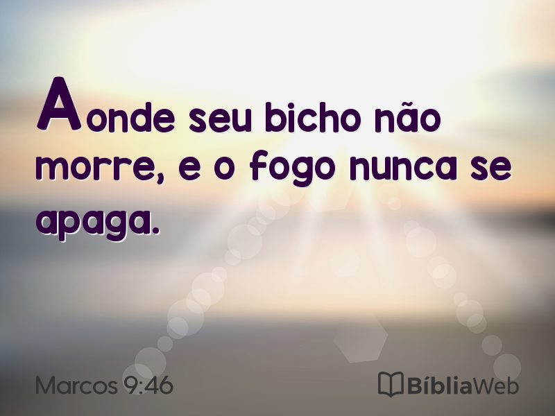 Marcos 9:46 em imagem para compartilhar