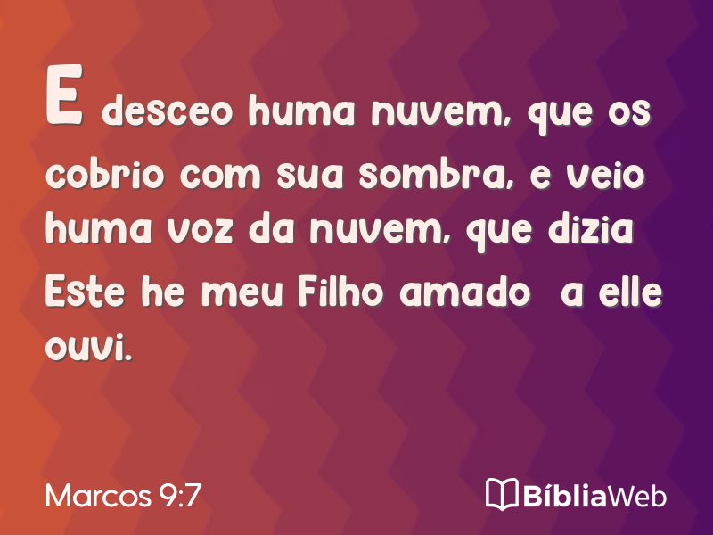 Marcos 9:7 em imagem para compartilhar