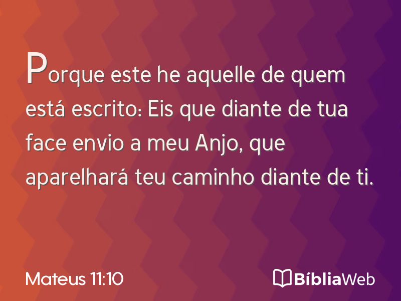 Mateus 11:10 em imagem para compartilhar