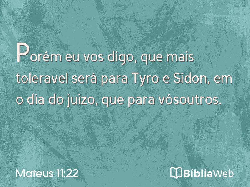 Mateus 11:22 em imagem para compartilhar