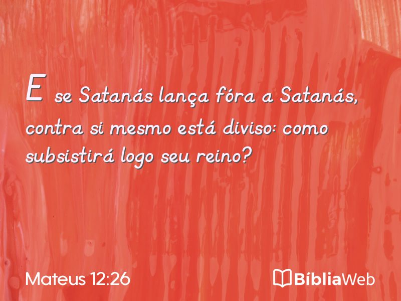 Mateus 12:26 em imagem para compartilhar