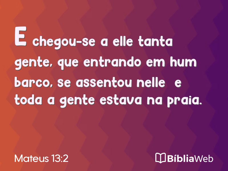 Mateus 13:2 em imagem para compartilhar