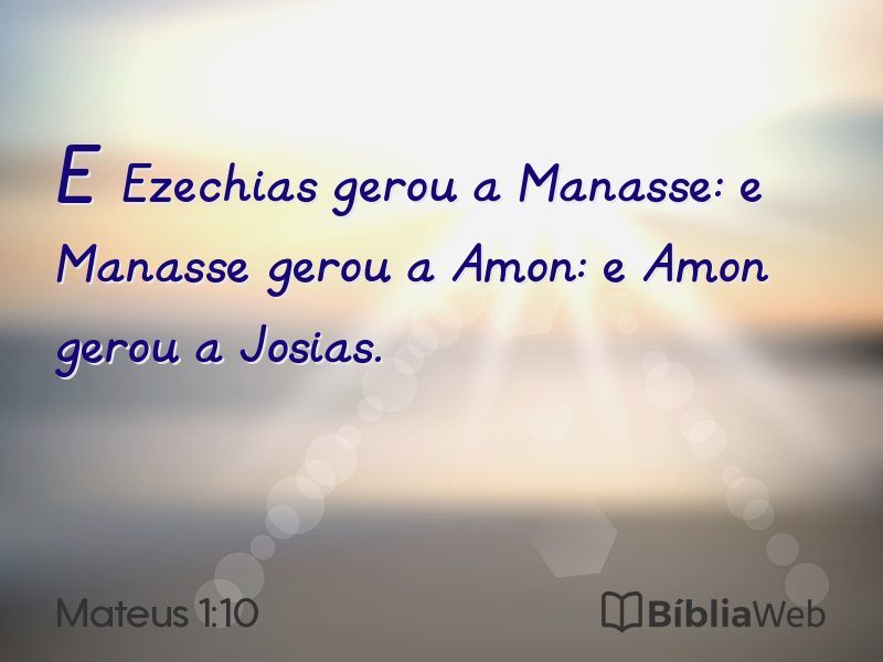 Mateus 1:10 em imagem para compartilhar