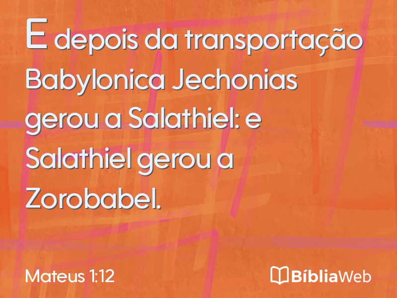 Mateus 1:12 em imagem para compartilhar