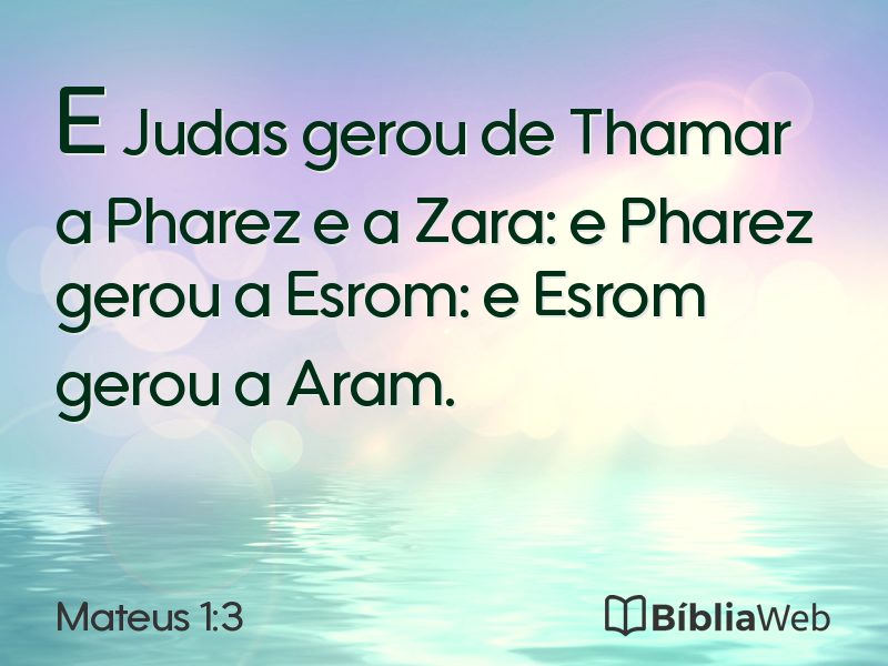 Mateus 1:3 em imagem para compartilhar