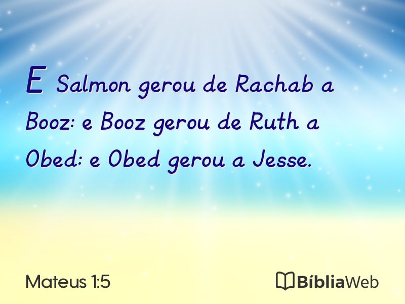 Mateus 1:5 em imagem para compartilhar