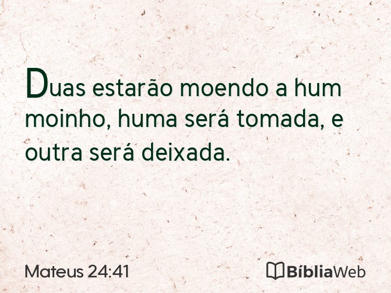 Mateus 24:41 em imagem para compartilhar